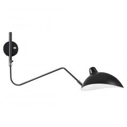 Odeon light 4831/1W WALLI ODL21 585 черный/хром Настенный светильник E27 1*40W KERBI 